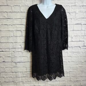 🌼Ann Taylor Dress Womens Size 2 Lace Paisley Black NEW with Tags🌼